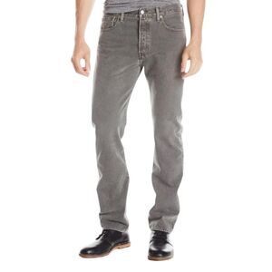 Vintage Levi's Original 501 Cotton Men's Gray Straight Leg Button Fly 40…